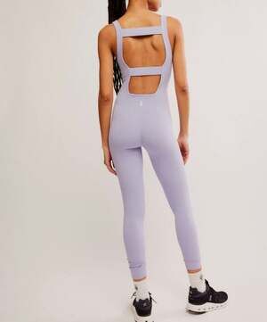 Free People Movement Good Karma Jumpsuit in a beautiful periwinkle purple Size S